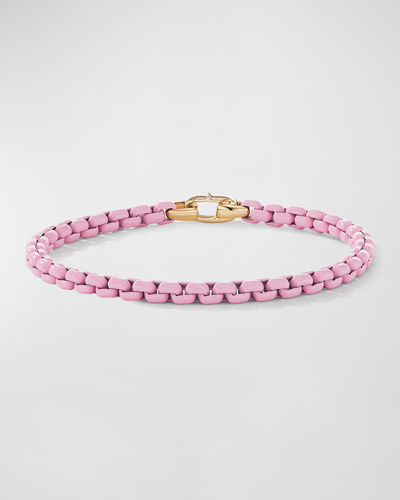 David Yurman Women's Dy Bel Aire Chain Bracelet With 14k Yellow Gold Accent In Blush