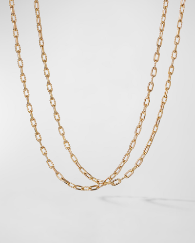 David Yurman Dy Madison Chain Necklace In 18k Gold, 3mm, 16"l In Yellow Gold