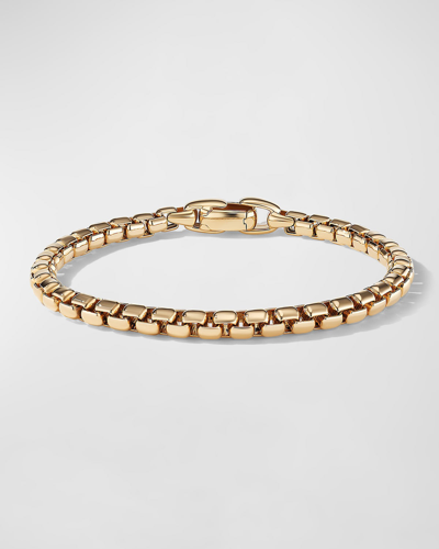 David Yurman Box Chain Bracelet In 18k Gold, 5mm