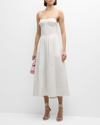 Simkhai Simikhai Kittiya Sleeveless Midi Dress In White