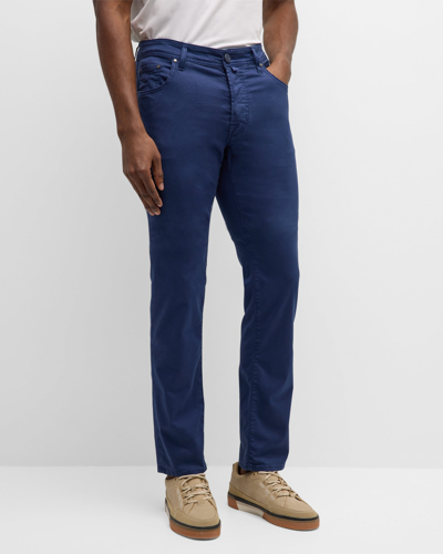 Jacob Cohen Men's Slim Fit Bard Stretch 5-pocket Pants In Medium Blue