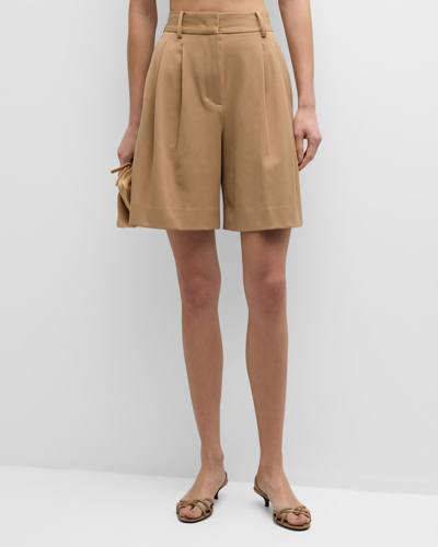 Staud Long Luisa Shorts Camel