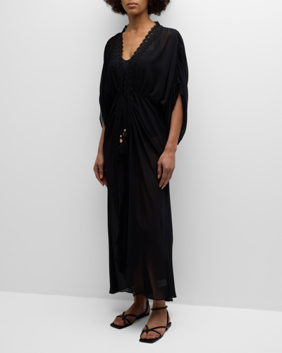 Ramy Brook Raelynn Coverup Maxi Dress In Black