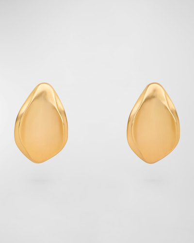 Cult Gaia Erin Brass Earrings In Gold
