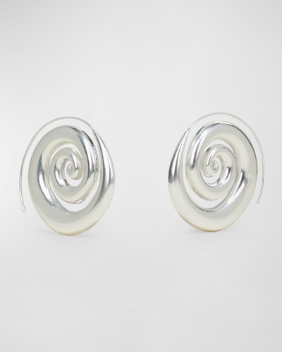 Cult Gaia Cassia Spiral Earrings In White