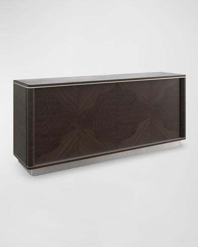 Caracole Fancy Face Sideboard In Brown, Gray