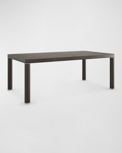 Caracole Mirror Image Dining Table With 2 Leaves In Otter Brown