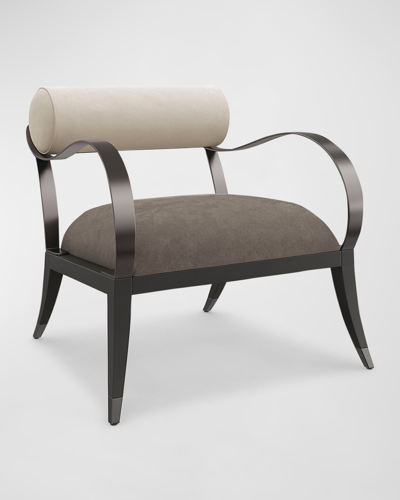 Caracole Homage Accent Chair In Bronze, Tan
