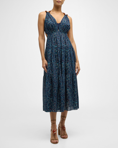 Ulla Johnson Aralyn Sun Dress Coverup In Aquamarine