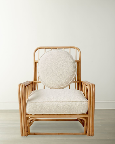 Jonathan Adler Riviera Lounge Chair In White