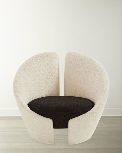 Jonathan Adler Marais Lounge Chair In White