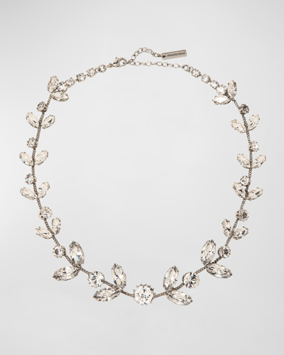 Jennifer Behr Liza Crystal Necklace In White