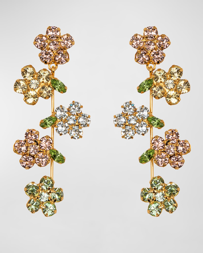 Jennifer Behr Verity Flower Earrings In Multi