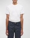 Helmut Lang Men's Logo-back Short-sleeve Heavy Cotton T-shirt In White