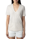 Zadig & Voltaire Wassa Linen T-shirt In Petale