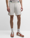 CASABLANCA MEN'S STRIPED-WAIST TENNIS SHORTS