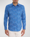 Robert Graham Seas The Day Long Sleeve Button Down Shirt In Blue