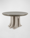 Casa Ispirata Aqueduct 60" Round Dining Table In Neutral