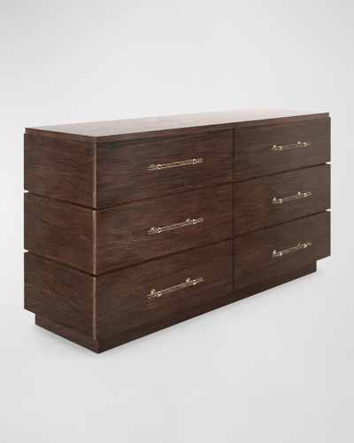 Casa Ispirata Mattone 6-drawer Dresser In Brunette