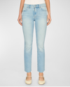 DL1961 MARA STRAIGHT MID-RISE INSTASCULPT ANKLE JEANS