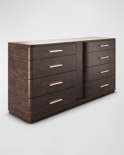 Casa Ispirata Continental 8-drawer Dresser In Brown