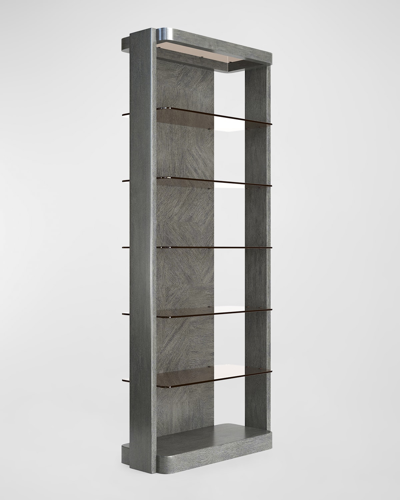 Casa Ispirata Madras Bookcase In Gray