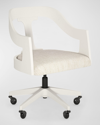 Casa Ispirata Crescent Desk Chair In Neutral