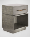 Casa Ispirata Mattone Nightstand In Argento