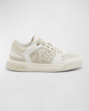 Amiri Bicolor Leather Low-top Sneakers In Alabaster