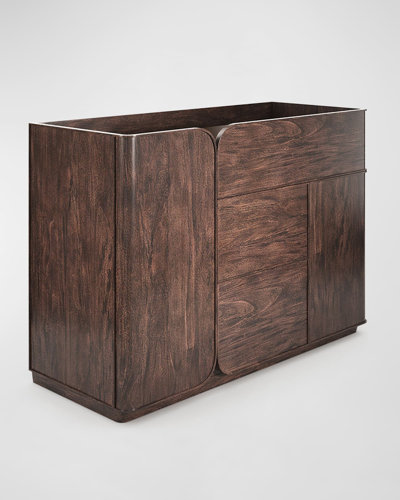 Casa Ispirata Continental Bachelor's Cabinet In Brown