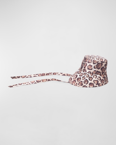 Eugenia Kim Ally Jaguar Print Bucket Hat In Multi