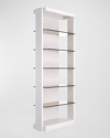 Casa Ispirata Madras Bookcase In Lino Bianco