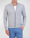 Robert Graham Ackerman Knit Zip Jacket In Blue
