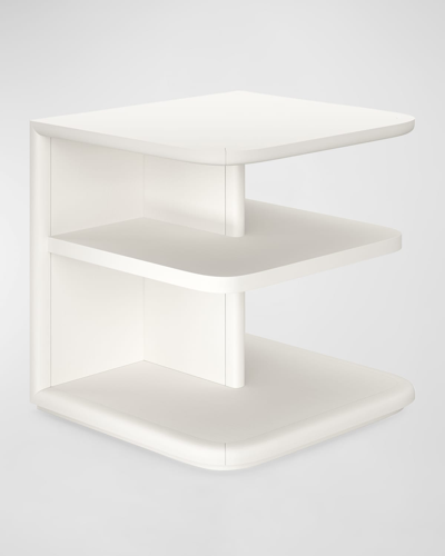 Casa Ispirata Cannello End Table In White