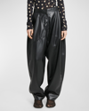 STELLA MCCARTNEY ALTERMAT FAUX LEATHER TAPERED WIDE-LEG PANTS