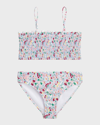 RALPH LAUREN GIRL'S FLORAL-PRINTED TWO-PIECE SWIMSUIT