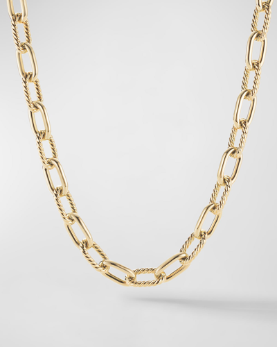 David Yurman Dy Madison Chain Necklace In 18k Yellow Gold, 11mm In 05 No Stone