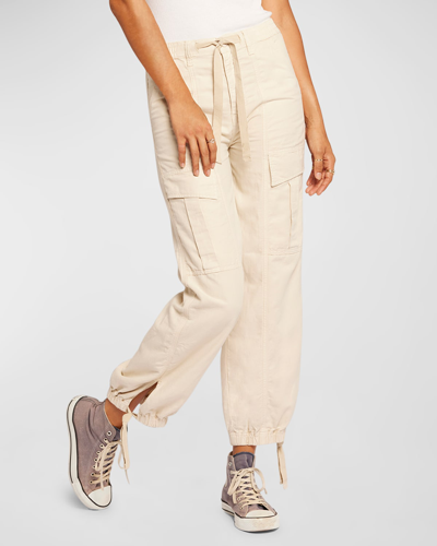 Current Elliott The Capture Cargo Joggers In White