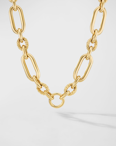 David Yurman 16mm Lexington Necklace In 18k Gold