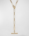 DAVID YURMAN LEXINGTON CHAIN NECKLACE WITH DIAMONDS IN 18K GOLD, 6.5MM, 41"