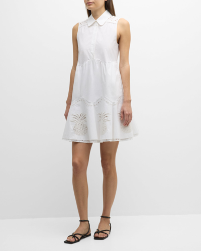 Dorothee Schumacher Cotton Poplin Mini-dress In White