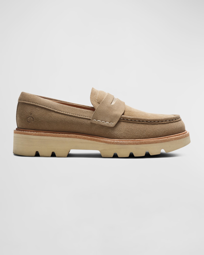 Rag & Bone Men's Rb Leather Penny Loafers In Nougat