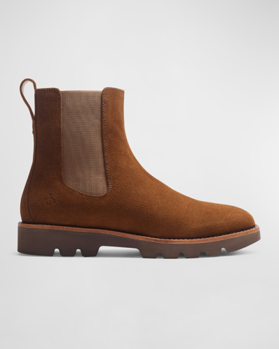 Rag & Bone Men's Bedford Suede Chelsea Boots In Walnut