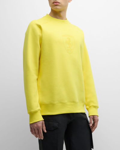 Puma X Ferrari Men's Race Shield Crew Sweatshirt In Multi