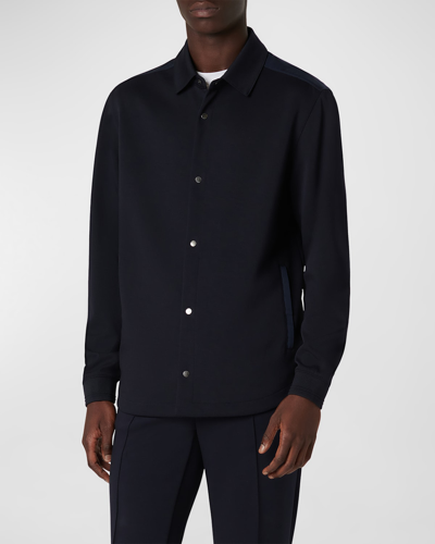 Bugatchi Men's Knit Overshirt In Navy