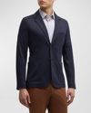 BUGATCHI MEN'S 2-BUTTON TWILL BLAZER