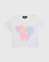 FLOWERS BY ZOE GIRL'S MULTICOLOR HAPPY FACE T-SHIRT