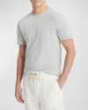 Vince Men's Hemp Micro-stripe Shorts In Bone