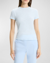 Theory Tiny Tee 2 Nebulous Organic Cotton Top In Skylt