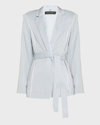 Kobi Halperin Brett Rhinestone Embellished Silk Wrap Jacket In Chambre